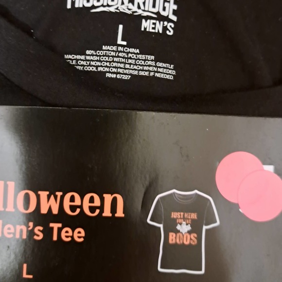Halloween SALE! NWT- Sz L - Just Here for the Boos T-shirt with Bag - Picture 6 of 8